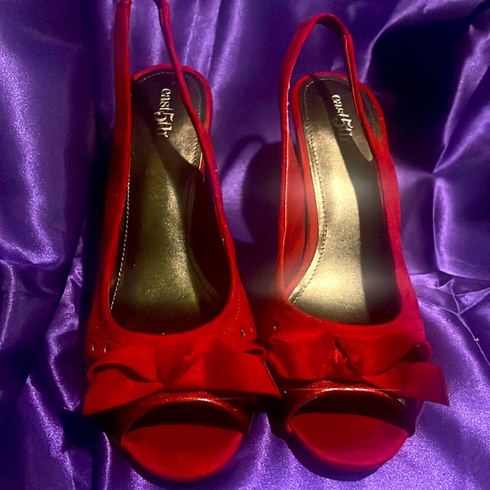 Burgundy heels